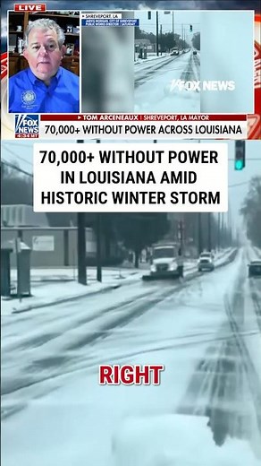 More than 70,000 without power in Louisiana amid HISTORIC winter storm #foxnews #news #us #fox