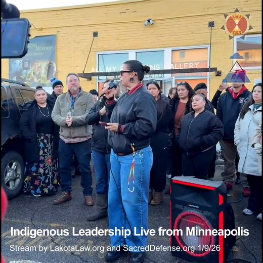 This press conference organized by MUID Community Group Metropolitan Urban Indian Directors (https://muidmn.org) in response to escalating federal enforcement and violence targeting Native and immigrant communities. The full presser was live streamed by https://LakotaLaw.org, and it featured Indigenous leaders and community members gathered on Dakota land to affirm sovereignty, to protect one another, share firsthand testimony, and provide know-your-rights guidance. The speakers shared real-time