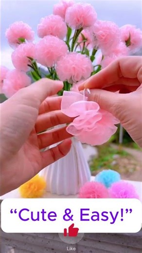 Beautiful Flower From Scrap Fabric | Easy DIY Craft scrap fabric flower, DIY fabric flower,