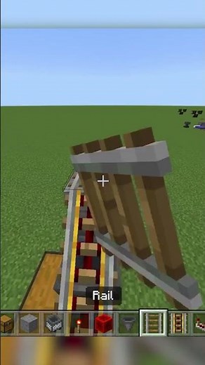 Minecraft Automatic Minecart Hopper Unloader Redstone Tutorial [Bedrock 1.19.51+] #shorts