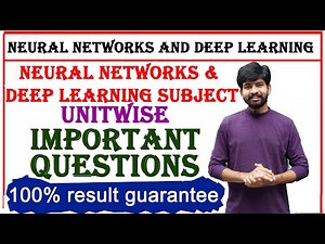 neural networks and deep learning subject important questions jntuh btech r18, r20, r22 btech NNDL