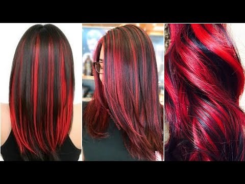 "Sizzling Styles: Red Highlight Hair Ideas to Ignite Your Confidence" - Cabello con reflejos rojos