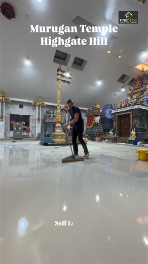 FINE DECO on Instagram: "An absolute honour to contribute to the upkeep of this sacred Murugan Temple, located at Highgate Hill. The works include the careful removal of existing flooring, strengthening the floorboards, precision leveling of the floor, supply and installation of the LVT flooring throught the area, all works keeping in mind the beliefs and traditions of the Temple. Day 3 Laying of self-levelling compound for best results and even floor levels to achieve the quality end results. K