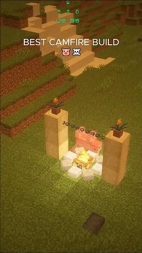 How to Build the Coolest Campfire Ever! 🏕️✨#MinecraftTips #GamerLife