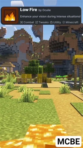 low on fire texture pack for mcbe #minecraft #shorts