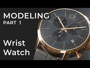 Modeling a Calvin Klein watch in Cinema4d and OctaneRender / Part 1