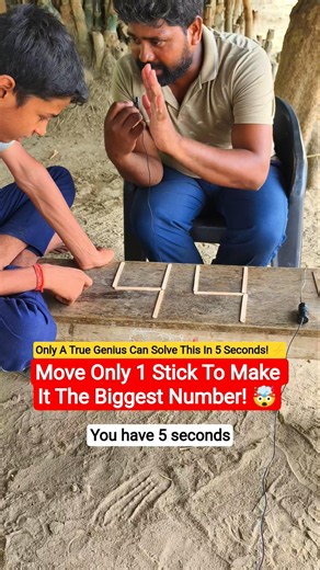 Move Only 1 Stick To Make It The Biggest Number! 🤯 #mathpuzzle #math #school