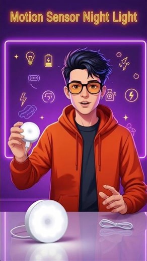 Auto Sensor Light 🕯️ Product link In Bio 👆👆 #shorts