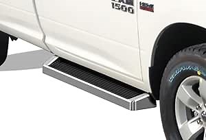 APS (Silver Running Board Style) Running Boards Nerf Bars Side Steps Compatible with Dodge Ram 1500 2009-2018 Regular Cab & Ram 2500 3500 2010-2026