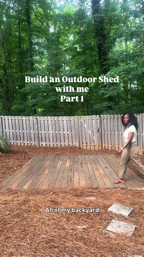 #ad I had a vision for this corner of the backyard, and it all started with adding the 10x8 Stronghold Storage Shed in the color Graphite from @Keter USA that looks good in the space and fit the vibe of my backyard. I love that this shed has a premium wood-look finish, but it's made from durable, all- weather resistant resin, so there's no staining, painting, or constant upkeep. Watching it come together piece by piece made me even more excited for what this space could become. Stay tuned for th