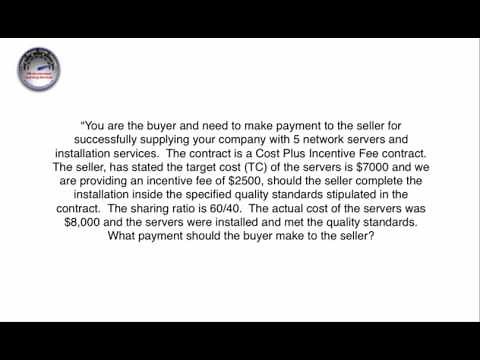Cost Plus Incentive Fee - How to calculate the sellers fee