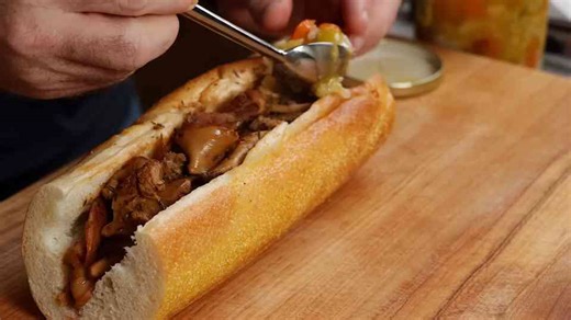 Chicago Italian beef, but it's mushroom!