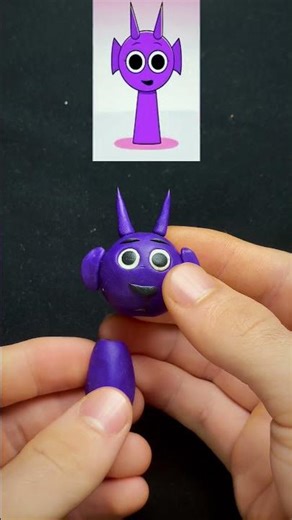 I Made Sprunki from Clay 😎#clay #sprunki #shorts