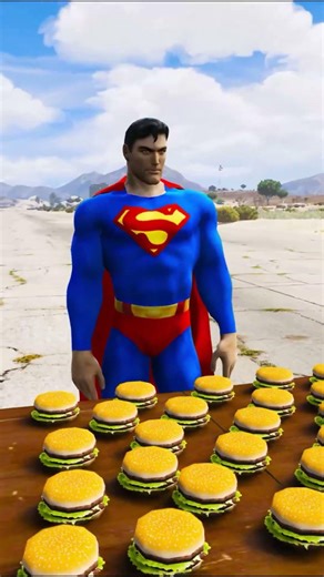 Superman Made Big Monster Small And Himself Turns From Small to A BIGGER Superman in GTA 5 😱 #shorts
