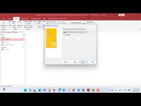 به‌شی شه‌شه‌م (Query Wizard) 1