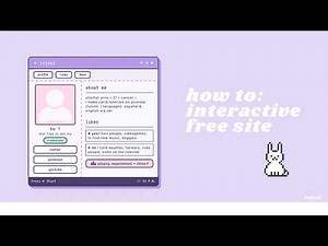 pretty website; interactive carrd tutorial (free)