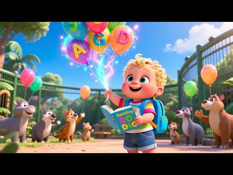Baby Studytime Zoo Day 🐵📚 Fun Animal ABC Song for Kids | Learn Letters & Animals