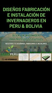 TODO PARA INVERNADEROS, MACROTUNEL, CASA MALLAS, VIVEROS, Etc. Brindamos soluciones para tus proyectos de invernaderos y cultivos protegidos. DISEÑÓ, FABRICACIÓN E INSTALACIÓN. Acordé a sus necesidades de cultivo y lugar . Fabricamos: Invernaderos de estructura galvanizada Estructuras prefabricadas Plástico para invernadero,(Agrofilm) 📌Perfiles sujetadores 📌Alambres zigzag 📌Canales metálicos Tubos galvanizado redondo y rectangular. Nos especializamos en la fabricación de piezas de alta calida