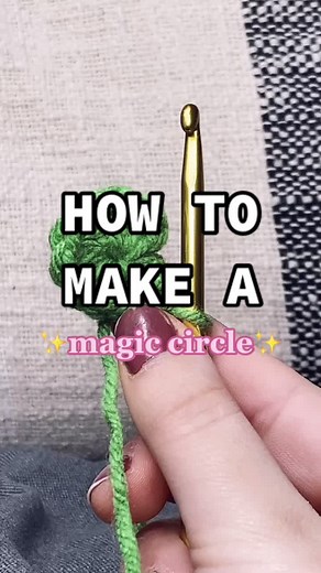 #crochet #magiccircle #magicring #crochettutorial #crochetforbegginers #beginnercrochet #crochettiktok