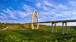 Miyun Yunmeng Bridge in the scenic countryside of Beijing