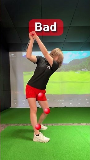 『バックスイングでの左膝の使い方』⛳️