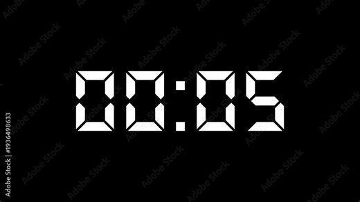10 seconds Digital countdown 10 seconds. ten second countdown timer animation. Dynamic 10s Countdown Animation Engaging Timer Visuals for Events 4k video.