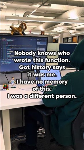 When Git Blame Points Directly at You 💀 #codinghumor #shorts