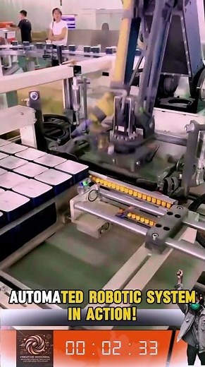 Modern Tissue Packaging Technology: Automated Robotic System in Action!