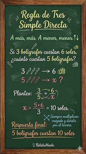 ​¡Ingeniería en Acción: El Poder de la Regla de Tres! 👷‍♀️📐​​#RetatuMente #maths #Proporcionalidad