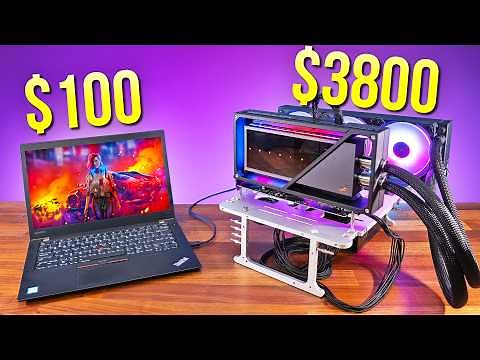 I Added a $3800 GPU to a $100 Laptop! Can it Game? - ASUS ROG Matrix eGPU