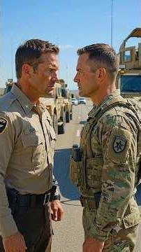 Deputy Stopped a Classified U.S. Military Convoy 😡 #USMilitary #PoliceStory #USA