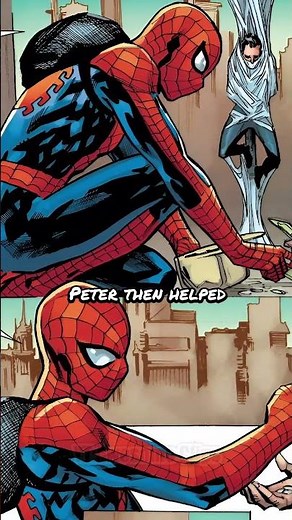 Spidey helps the homeless #marvel #spiderman #comics