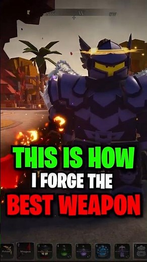 THIS IS HOW I FORGED THE BEST WEAPON IN THE FORGE!! #THEFORGE