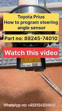 Pt no: 89245-74010 How to program steering angle sensor #foryou #mechanic #youtubeshorts #automobile