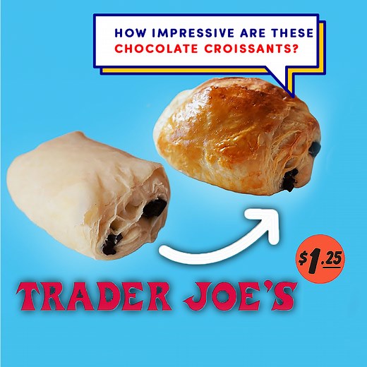 204K views · 3.3K reactions | Trader Joe's Frozen Chocolate Croissants Taste Test! | Emmymade | Facebook
