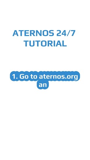 aternos 24/7 tutoriel!! 🔥❤️‍🔥