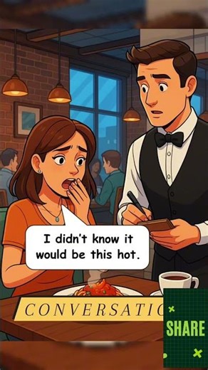 Waiter & Customer conversations at Restaurant 🍴🍜