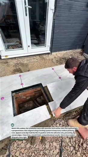 Perfect Patio Tile Leveling System! #construction #tiling #tools