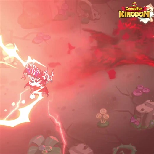 "Face your worst nightmare!" The crimson nightmare, Dark Enchantress Cookie is here😈 Just play in the 5th Anniversary for FREE Dark Enchantress Cookie pulls x250 | Cookie Run: Kingdom