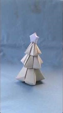 Diy 3D origami Christmas tree #christmastree #3dpapercraft #shortsfeed #shortvideo #youtubeshorts