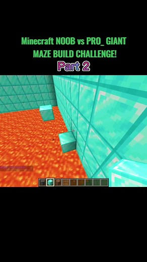 Minecraft Giant Maze Build Challenge: Noob vs Pro (Part 2)