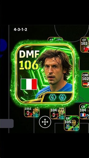 Epic 107 Rated Andrea Pirlo Is The BEST PASSER In Game 🤯💀 #efootball #efootball2026 #shorts #viral