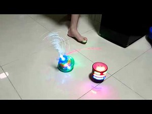 Ebay LED Light Laser Color Music Gyro Peg Top + Classic Retro Music LED Gyro Peg Top toy