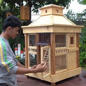 Build Most Amazing Woodworking Bird Cage | DIY Woodworking | Woodworking TV