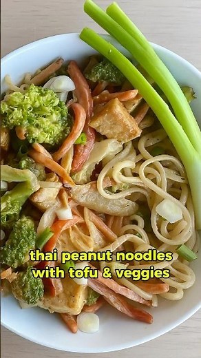 Thai Peanut Noodles with Tofu & Veggies | Easy 35 Minute Dinner