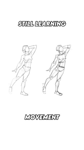 This fixed my stiff poses #drawing #arttips
