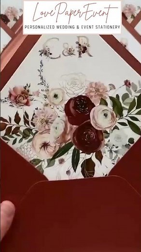 DIY Envelope Liners in 2 Minutes! 💌 The Detail That Makes Invitation Unforgettable! #collectionamber