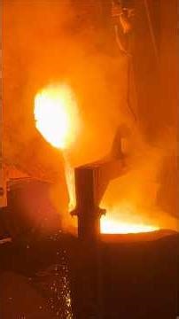 Heavy Duty Iron Melting 🔥 | Giant Furnace Factory Process #recycling #manufacturing