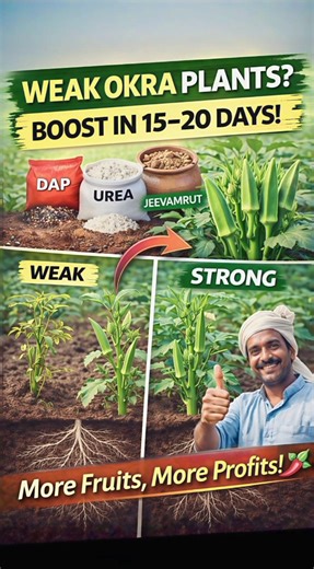 Bhindi First Fertilizer Dose | High Yield Trick | bhindi ki paidavar kaise badhaen | bhindi me khad