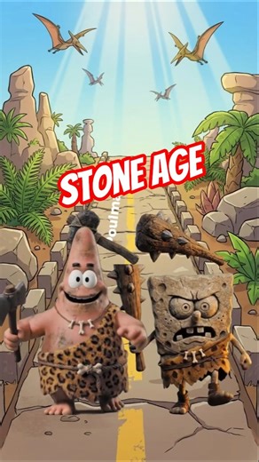 POV: SpongeBob in the Stone Age #spongebob #animation